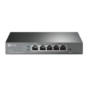 TP-Link TL-R470T+ Router Multi-Wan de 5 Puertos, Puertos Configurables hasta 4 puertos Wan, Balance de Carga, Firewall Avanzado