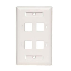 4 puertos para placa frontal RJ45 Keystone