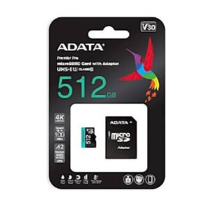 A-DATA 512 GB microSD V30 MEMORIA