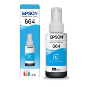 BOTELLA DE TINTA EPSON - CIAN - T664220-AL PARA L110/210/355/555 - 70 ml