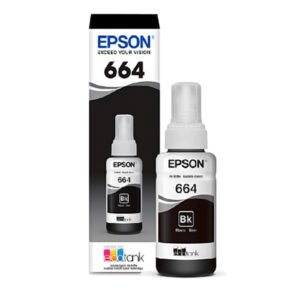BOTELLA DE TINTA EPSON - NEGRO - T664120-AL PARA L110/210/355/555 - 70 ml