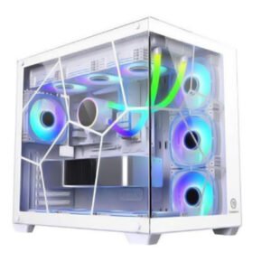 Caja para ordenador THERMALTAKE Aque Cube (blanca) - Versión importada / Ventiladores no incluidos