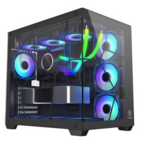 Caja para ordenador THERMALTAKE Aque Cube (negra) - Versión importada / Ventiladores no incluidos