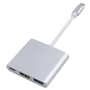 Conector tipo C a concentrador 3 en 1 HDMI + USB