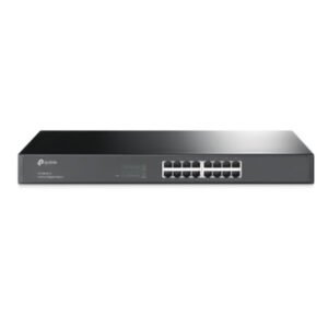 TP-Link TL-SG1016 Conmutador Gigabit de 16 puertos, carcasa de acero montable en rack de 1U y 19 pulgadas