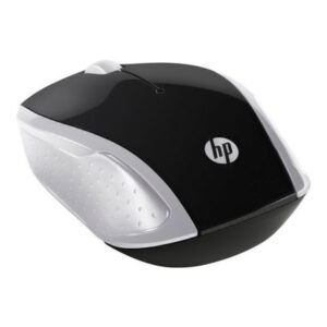 HP 200 - Ratón - diestro y zurdo - óptico - inalámbrico - 2.4 GHz - receptor inalámbrico USB - plata