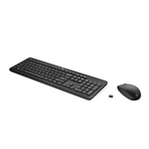 HP - Keyboard and mouse set - Wireless - Black