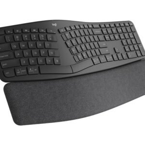 Logitech ERGO K860 - Teclado - inalámbrico - 2.4 GHz, Bluetooth 5.0 - grafito