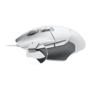 Logitech G502 X Wired Gaming Mouse - LIGHTFORCE hybrid optical-mechanical primary switches, HERO 25K gaming sensor-blanco