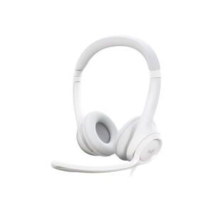 Logitech H390 Wired Headset for PC/Laptop, Off-white - Auricular - en oreja - cableado - USB-A - blanco hueso