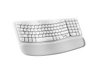 Logitech - Keyboard - Wave keys - Spanish - Off white