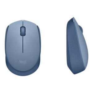 Logitech M170 Wireless Mouse, Ambidextrous, Blue Gray - Ratón - diestro y zurdo - óptico - 3 botones - inalámbrico