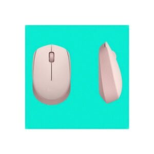 Logitech M170 Wireless Mouse, Ambidextrous, Rose - Ratón - diestro y zurdo - óptico - 3 botones - inalámbrico