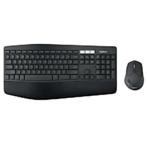 Logitech MK850 - Keyboard and mouse set - Spanish - Wireless - 2.4 GHz - Black