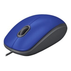 Logitech - Mouse - Wired - Blue - M110 Silent