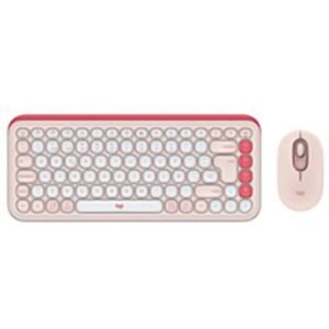 Logitech Pop Icon Combo - Keyboard and mouse set - Spanish (Latin American) - Rose