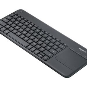 Logitech Wireless Touch Keyboard K400 Plus - Teclado - con panel táctil - inalámbrico - 2.4 GHz - negro