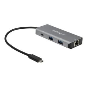 StarTech.com Hub USB-C 10Gbps de 3 Puertos con Puerto de Red Ethernet - 2x USB-A y 1x USB-C - (HB31C2A1CGB)