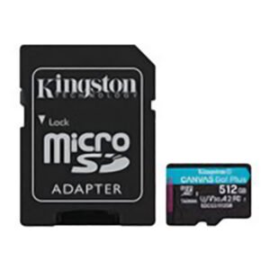 Kingston Canvas Go! Plus - Tarjeta de memoria flash (adaptador microSDXC a SD Incluido) - 512 GB
