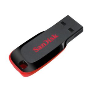 SanDisk Cruzer Blade - Unidad flash USB - 32 GB USB 2.0-rojo, negro elegante