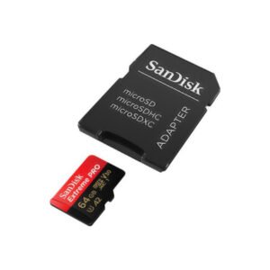 SanDisk Extreme Pro - Tarjeta de memoria flash (adaptador microSDXC a SD Incluido) - 64 GB