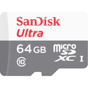 SanDisk Ultra - Tarjeta de memoria flash (adaptador microSDHC a SD Incluido) - 64 GB